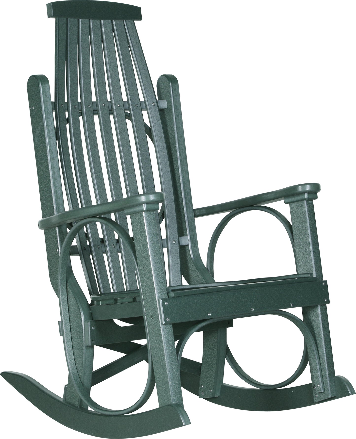 LuxCraft Recycled Plastic Grandpa's Porch Rocking Chair - LEAD TIME TO SHIP 3 TO 4 WEEKS