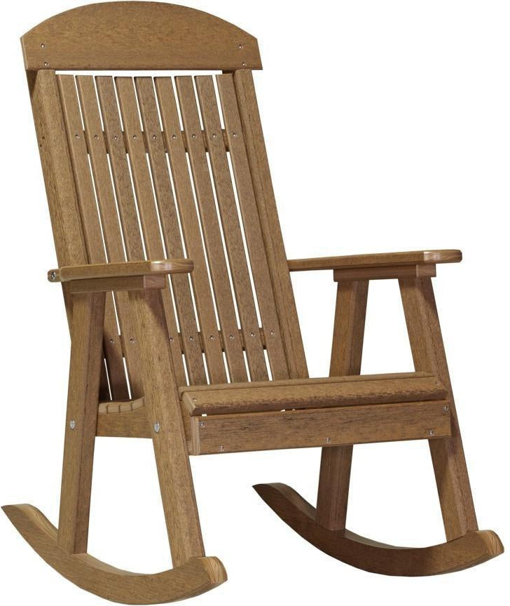 LuxCraft Classic Traditional Recycled Plastic Rocking Chair - Rocking Furniture