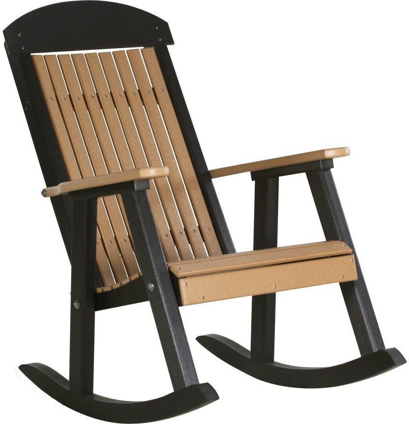 LuxCraft Classic Traditional Recycled Plastic Rocking Chair - Rocking Furniture