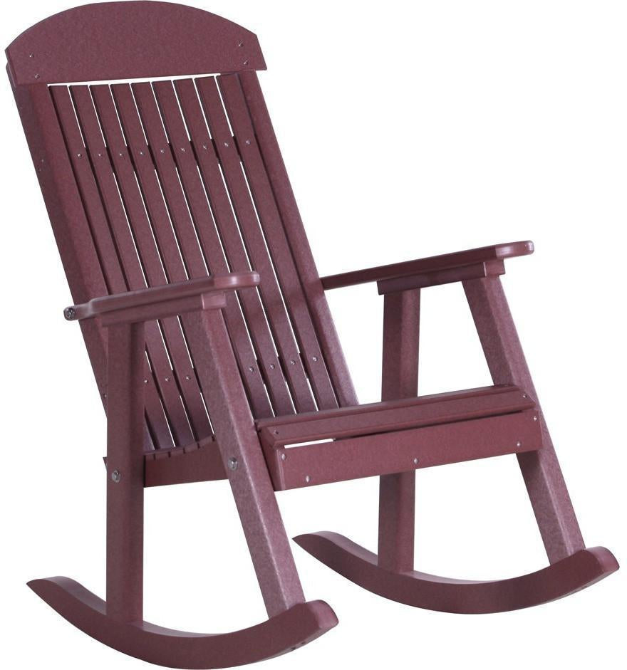 LuxCraft Classic Traditional Recycled Plastic Rocking Chair - Rocking Furniture