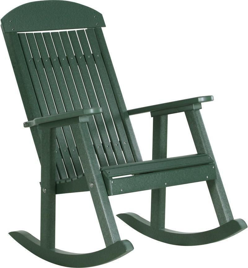 LuxCraft Classic Traditional Recycled Plastic Rocking Chair - Rocking Furniture