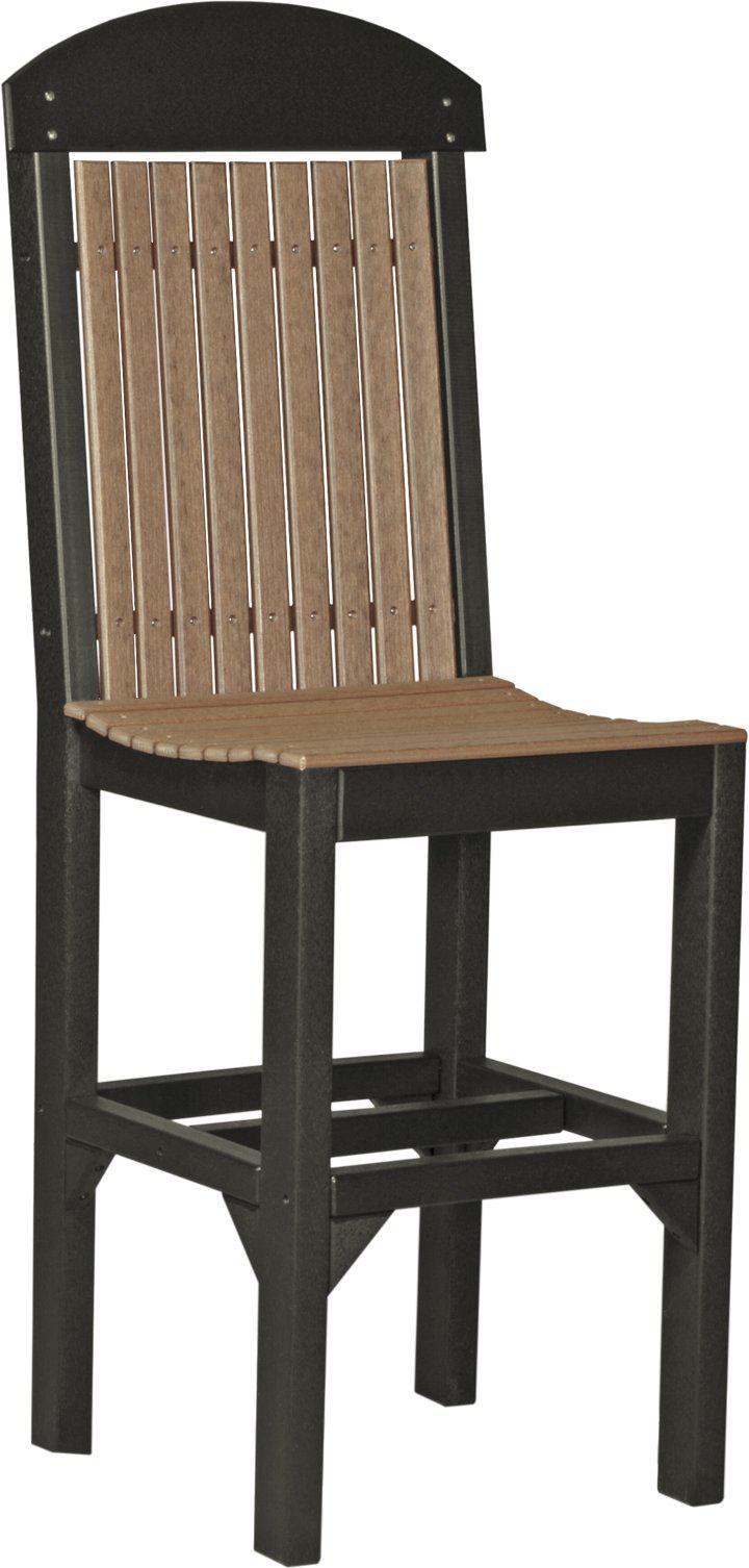 LuxCraft Recycled Plastic Regular Bar Height Chair - LEAD TIME TO SHIP 3 TO 4 WEEKS