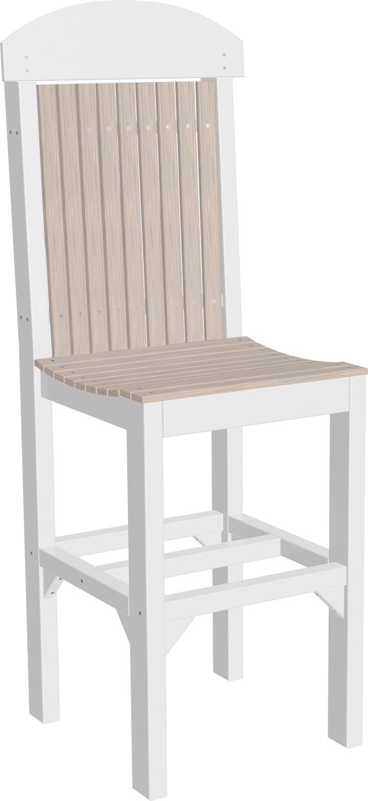 LuxCraft Recycled Plastic Regular Bar Height Chair - LEAD TIME TO SHIP 3 TO 4 WEEKS