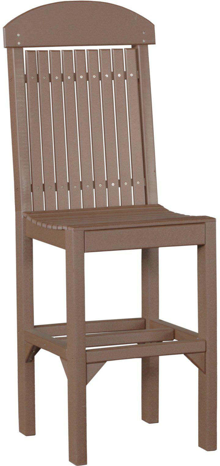 LuxCraft Recycled Plastic Classic Side Chair (BAR HEIGHT) - LEAD TIME TO SHIP 3 TO 4 WEEKS