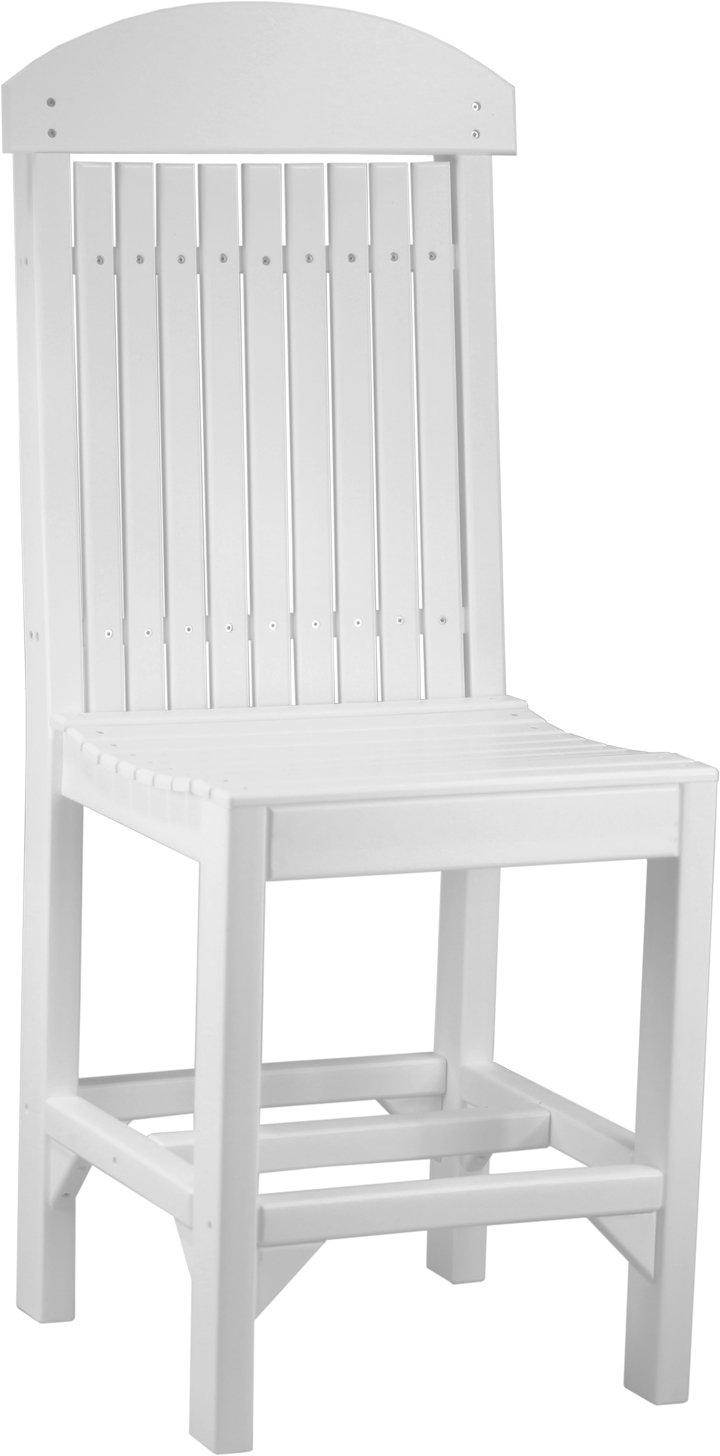 LuxCraft Recycled Plastic Classic Side Chair (COUNTER HEIGHT) - LEAD TIME TO SHIP 3 TO 4 WEEKS