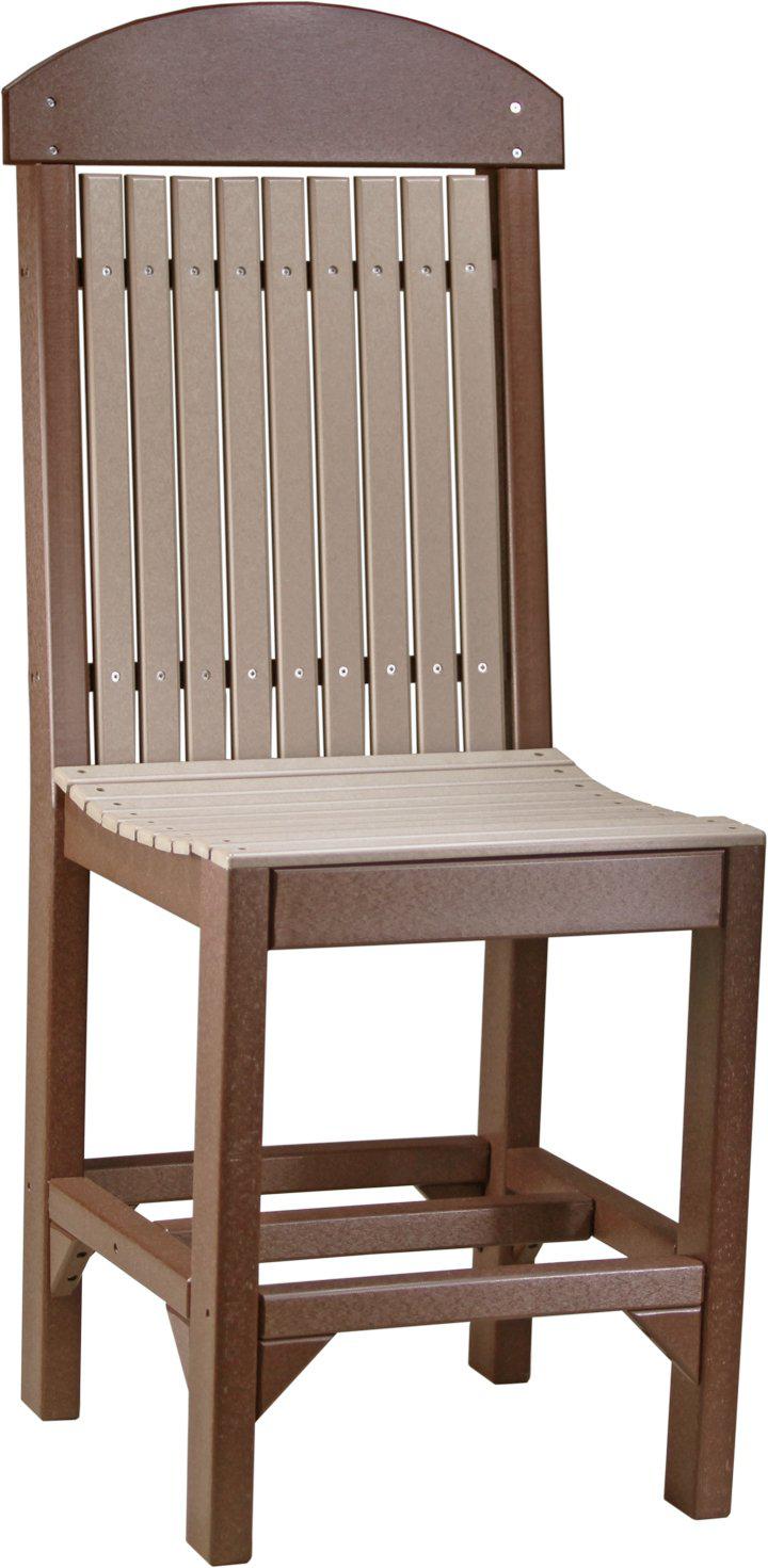 LuxCraft Recycled Plastic Classic Side Chair (COUNTER HEIGHT) - LEAD TIME TO SHIP 3 TO 4 WEEKS