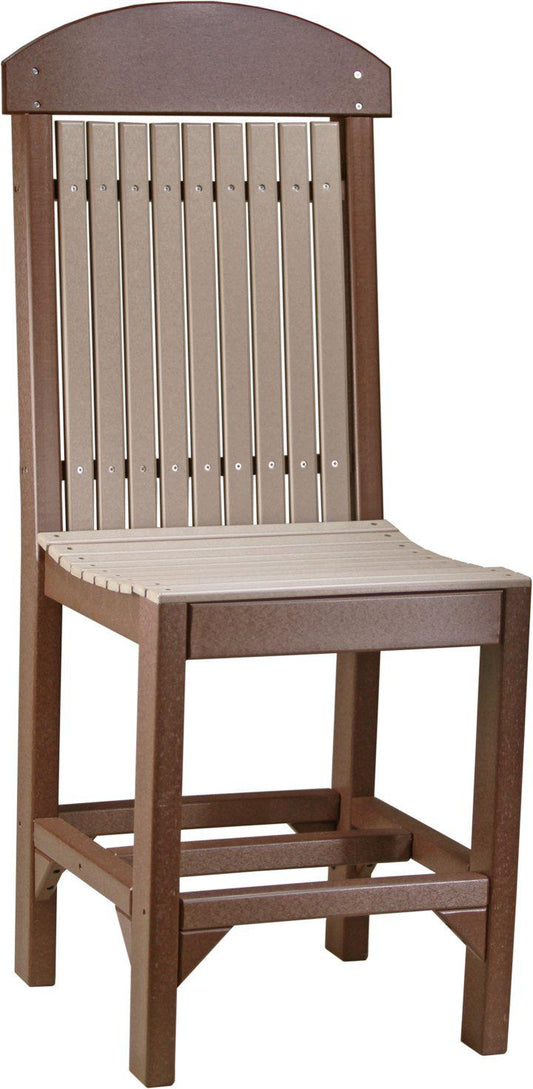 LuxCraft Recycled Plastic Regular Counter Height Chair - LEAD TIME TO SHIP 3 TO 4 WEEKS