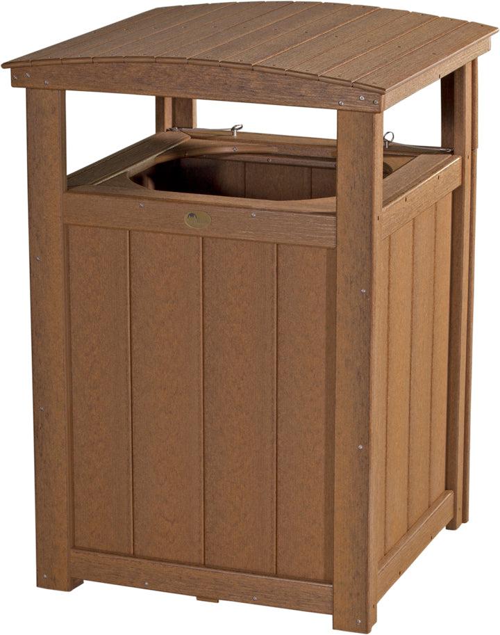 LuxCraft Recycled Plastic Trash Can - LEAD TIME TO SHIP 3 TO 4 WEEKS
