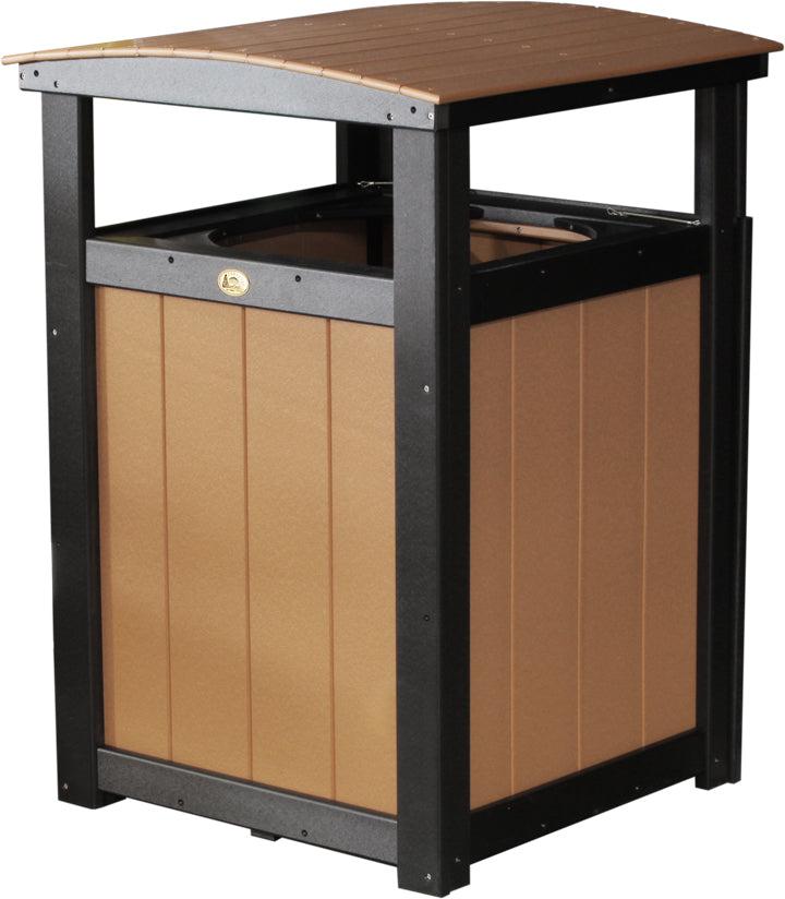 LuxCraft Recycled Plastic Trash Can - LEAD TIME TO SHIP 3 TO 4 WEEKS
