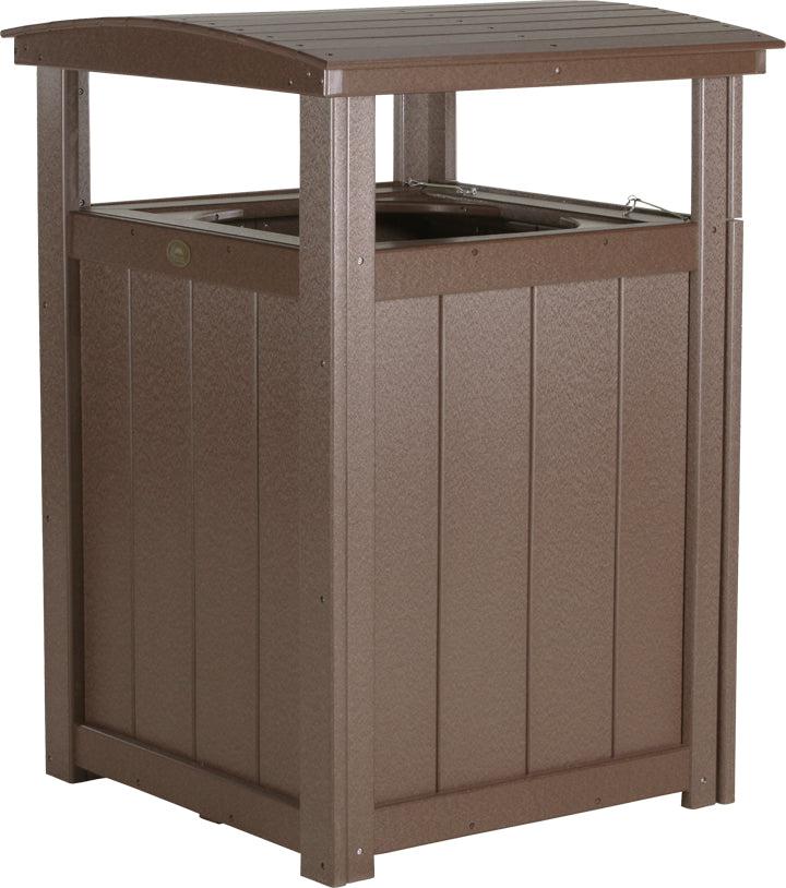 LuxCraft Recycled Plastic Trash Can - LEAD TIME TO SHIP 3 TO 4 WEEKS