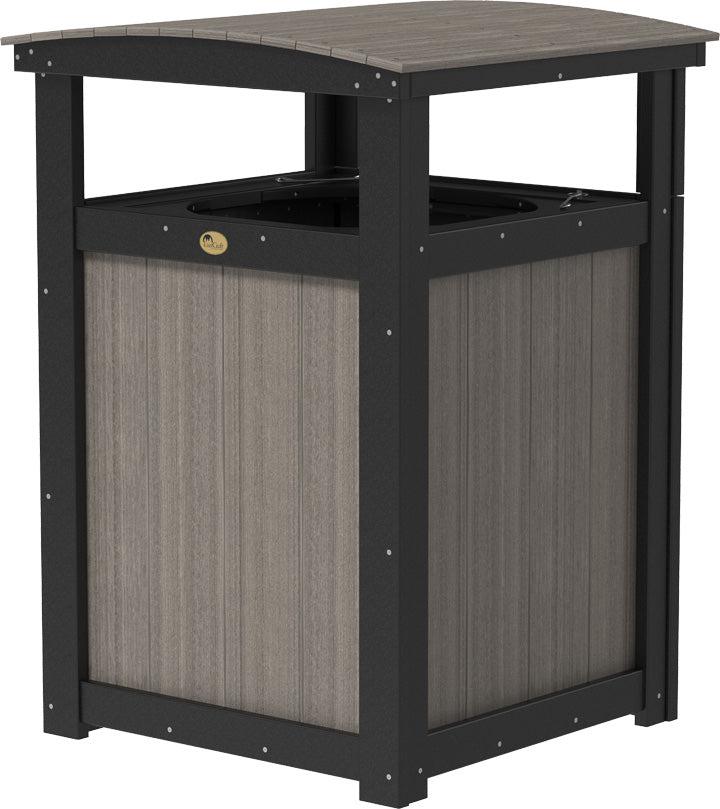LuxCraft Recycled Plastic Trash Can - LEAD TIME TO SHIP 3 TO 4 WEEKS