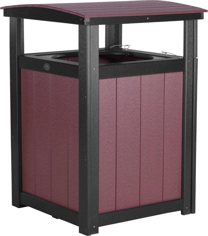 LuxCraft Recycled Plastic Trash Can - LEAD TIME TO SHIP 3 TO 4 WEEKS