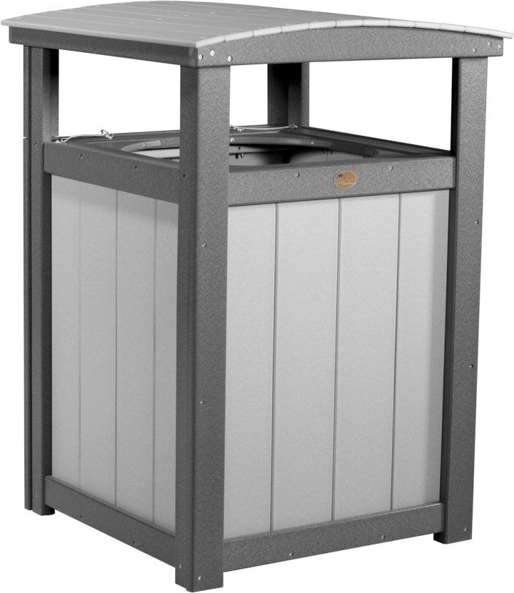 LuxCraft Recycled Plastic Trash Can - LEAD TIME TO SHIP 3 TO 4 WEEKS