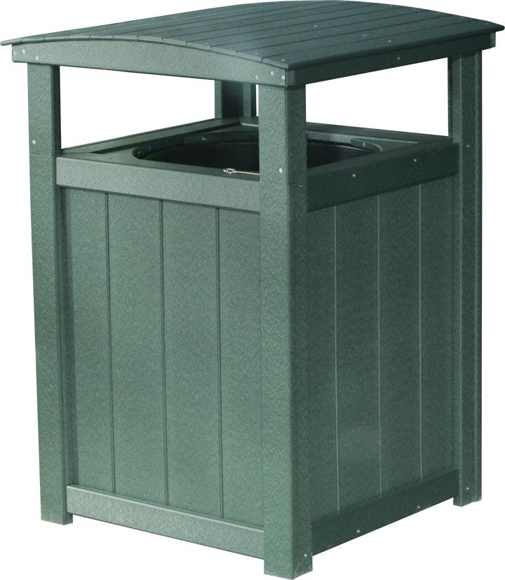 LuxCraft Recycled Plastic Trash Can - LEAD TIME TO SHIP 3 TO 4 WEEKS
