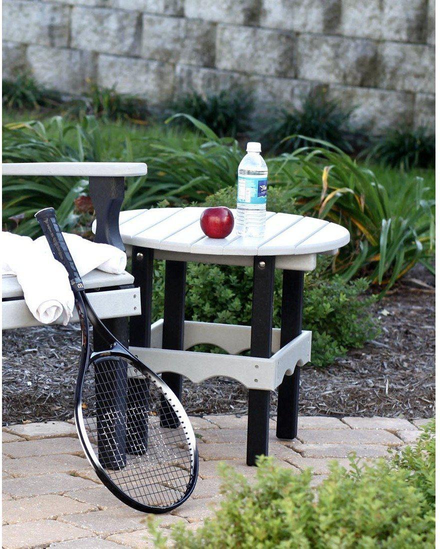 Leisure Lawns Amish Made Recycled Plastic Round Side Table Model #76 - LEAD TIME TO SHIP 6 WEEKS OR LESS