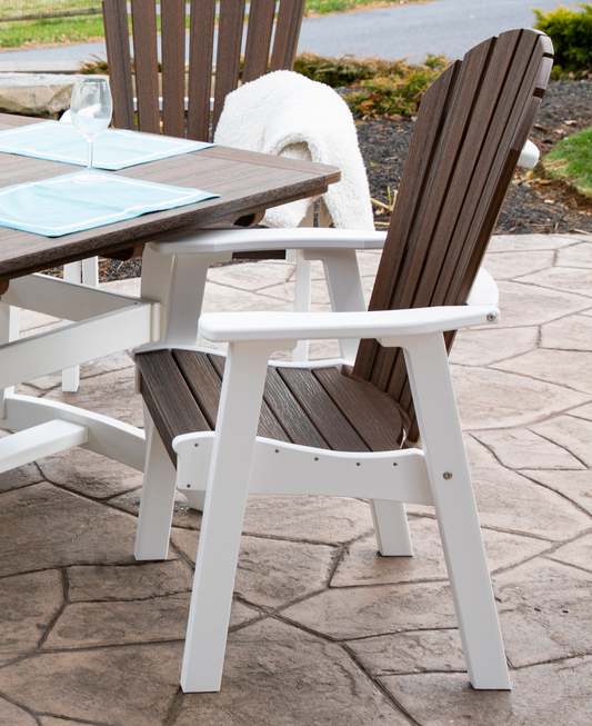 Patiova Recycled Plastic Amish Crafted Adirondack Dining Chair - LEAD TIME TO SHIP 3 WEEKS