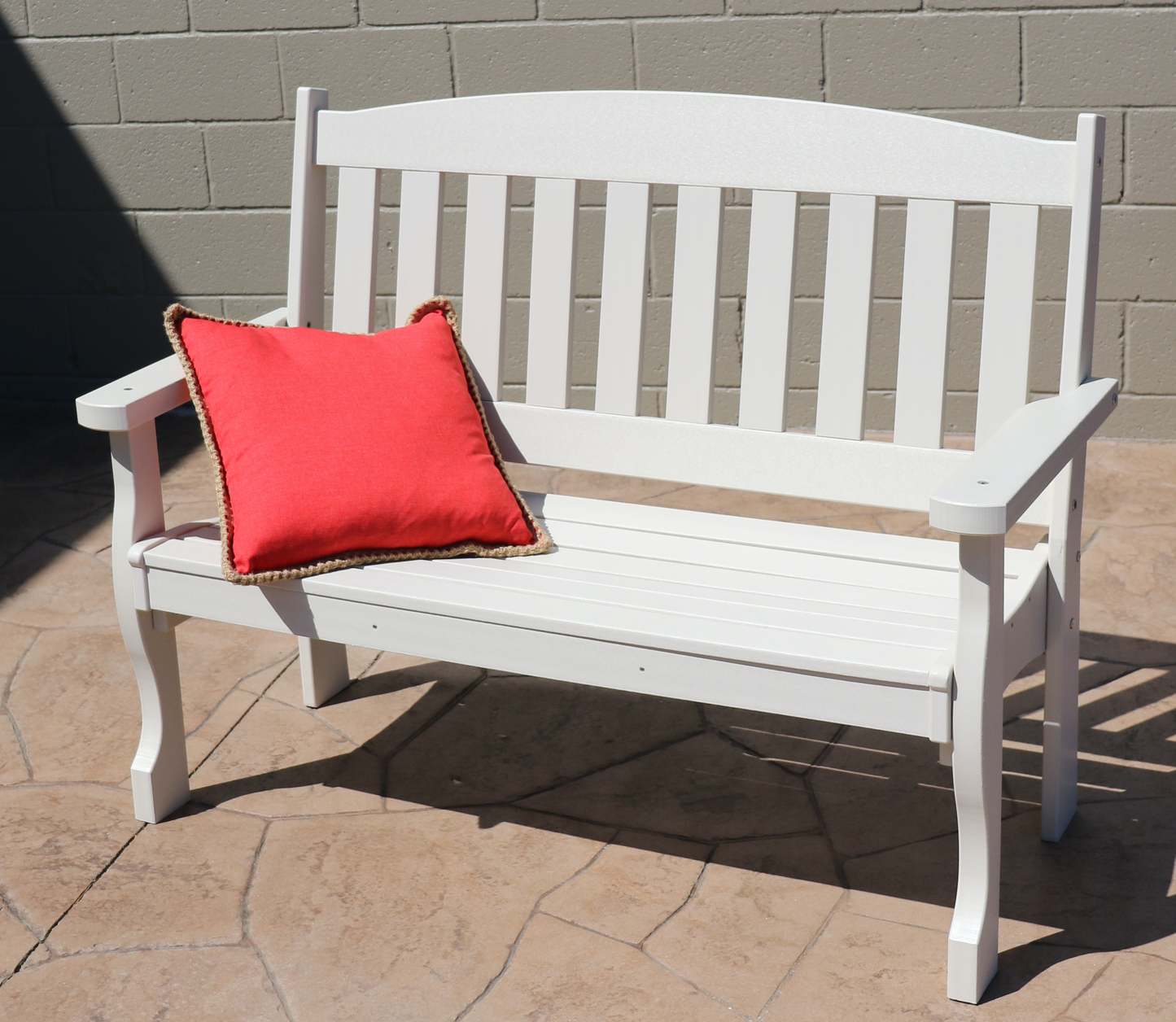 Patiova Recycled Plastic 5′ English Garden Bench - LEAD TIME TO SHIP 3 WEEKS