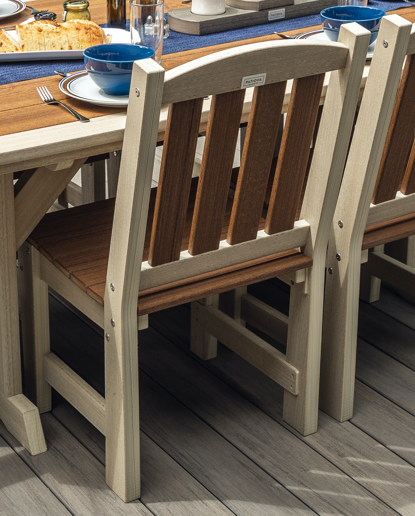 Patiova Recycled Plastic English Garden Dining Side Chair - LEAD TIME TO SHIP 3 WEEKS