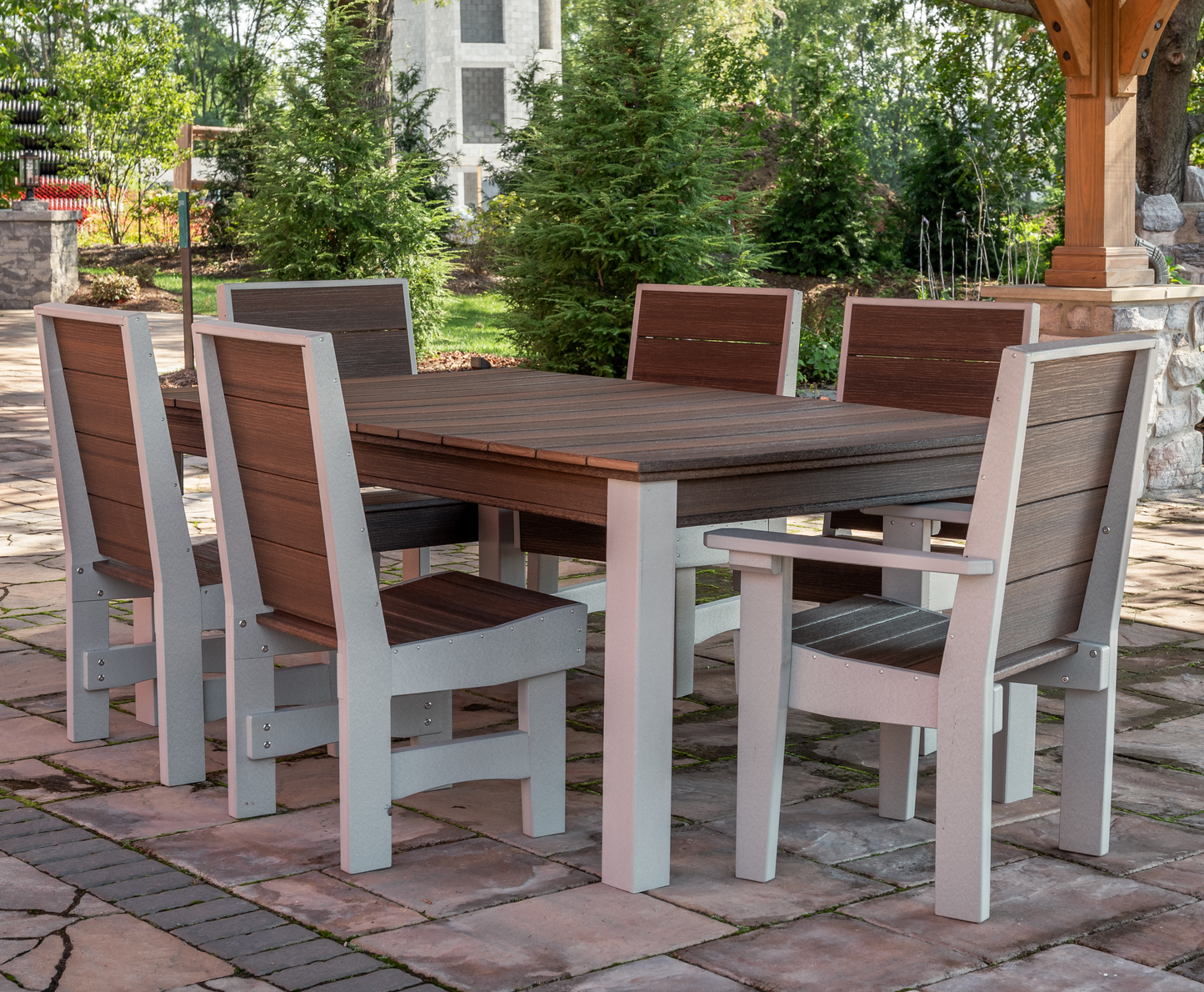 Patiova Recycled Plastic 4'x6' Coastal Dining Table - LEAD TIME TO SHIP 3 WEEKS