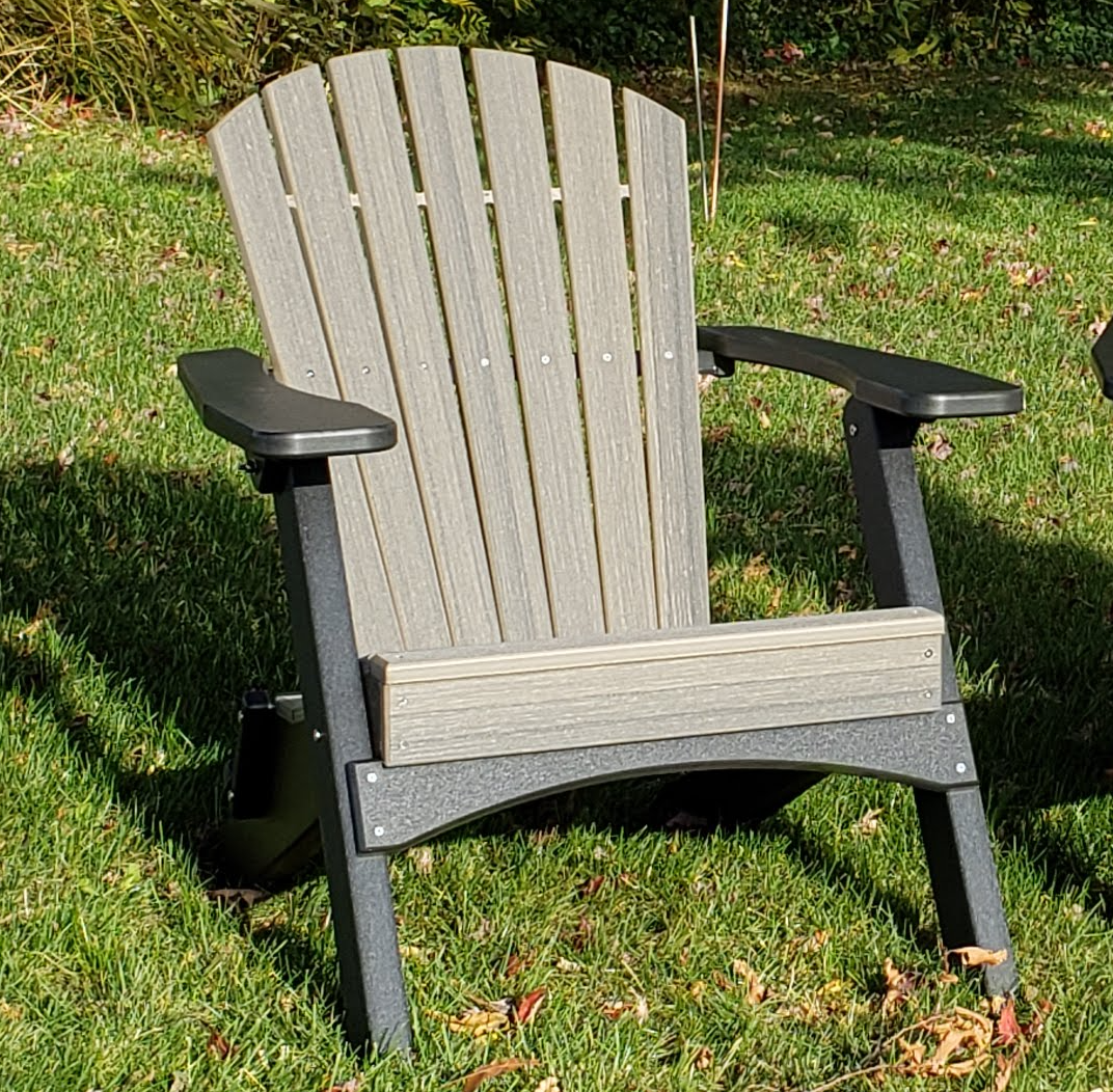 Perfect Choice Recycled Plastic Classic Folding Adirondack Chair - LEAD TIME TO SHIP 4 WEEKS OR LESS