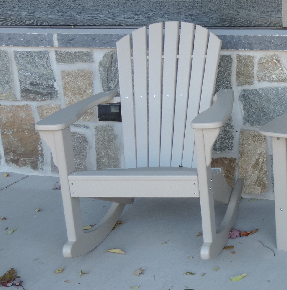 Perfect Choice Furniture Recycled Plastic Classic Adirondack Rocking Chair - LEAD TIME TO SHIP 4 WEEKS OR LESS