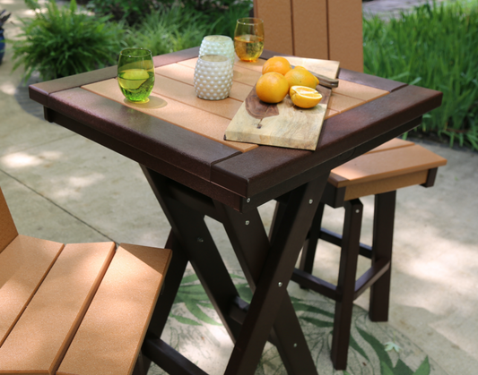 Perfect Choice Furniture Recycled Plastic Stanton 28" Square Bar Height Bistro Table - LEAD TIME TO SHIP 4 WEEKS OR LESS