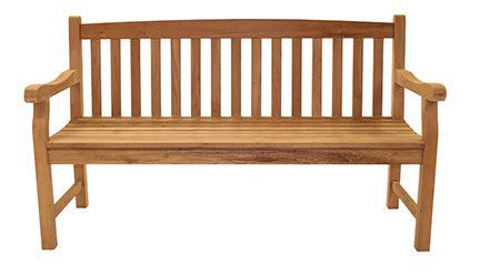 Royal Teak Collection Outdoor Classic Three-Seater Patio Bench - SHIPS WITHIN 1 TO 2 BUSINESS DAYS