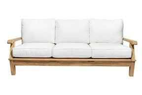 Royal Teak Collection Outdoor Miami Deep Seating 3 Seater Sofa - SHIPS WITHIN 1 TO 2 BUSINESS DAYS