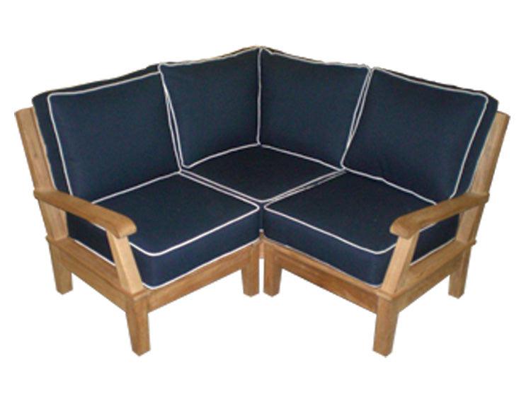 Royal Teak Collection Miami Outdoor Deep Seating Sectional Insert - SHIPS WITHIN 1 TO 2 BUSINESS DAYS