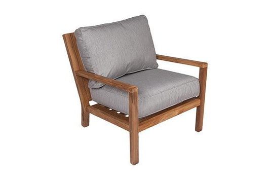 Royal Teak Collection Deep Seating Outdoor Patio Coastal Chair - SHIPS WITHIN 1 TO 2 BUSINESS DAYS