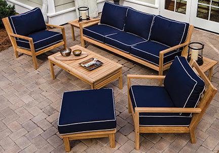 Royal Teak Collection Outdoor Coastal Sofa / 3-Seater - SHIPS WITHIN 1 TO 2 BUSINESS DAYS