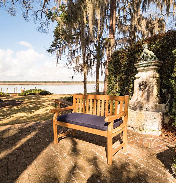 Royal Teak Collection Outdoor Classic Three-Seater Patio Bench - SHIPS WITHIN 1 TO 2 BUSINESS DAYS