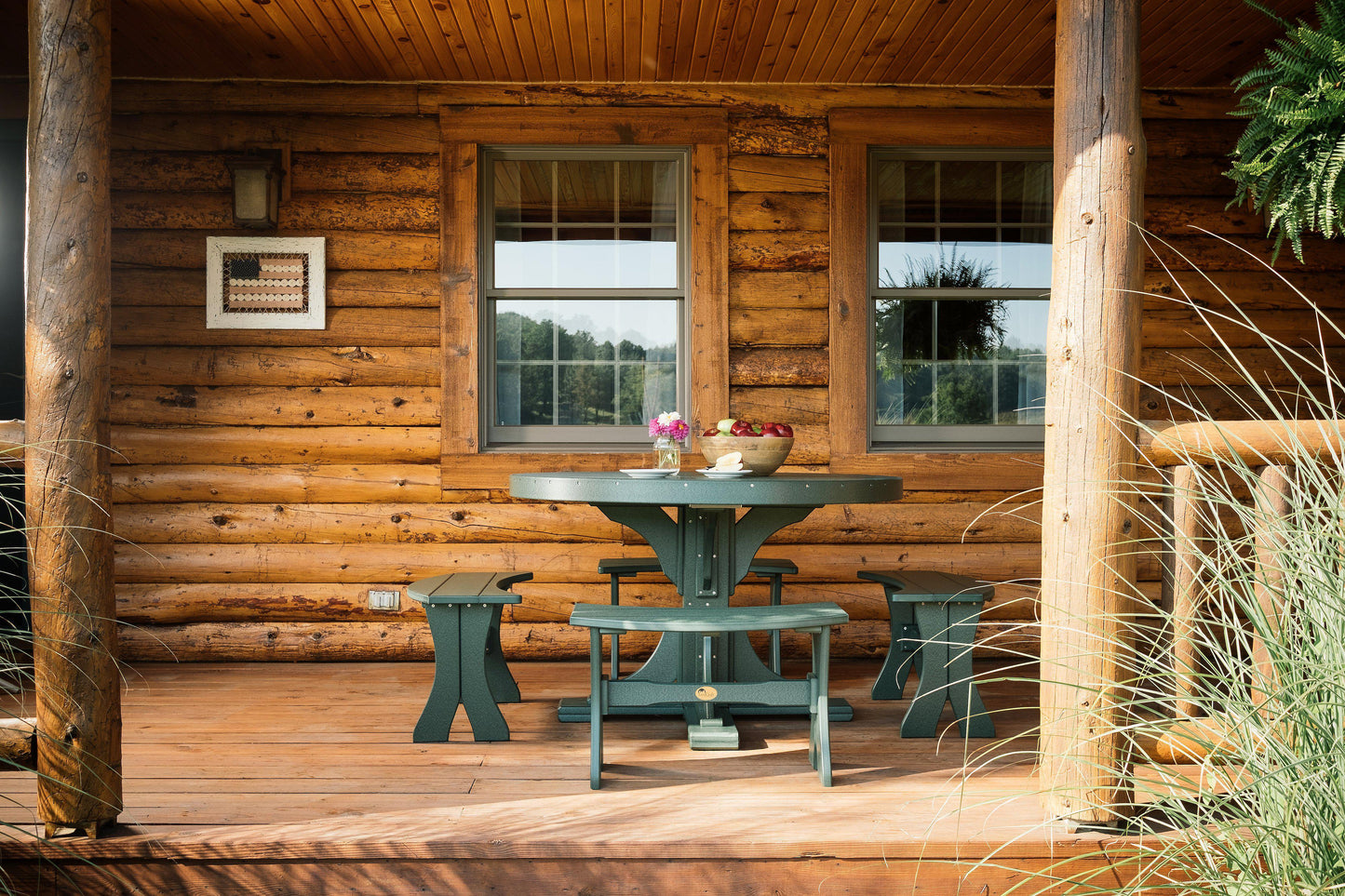 Luxcraft Recycled Plastic 4' Round Table (DINING HEIGHT) - LEAD TIME TO SHIP 3 TO 4 WEEKS