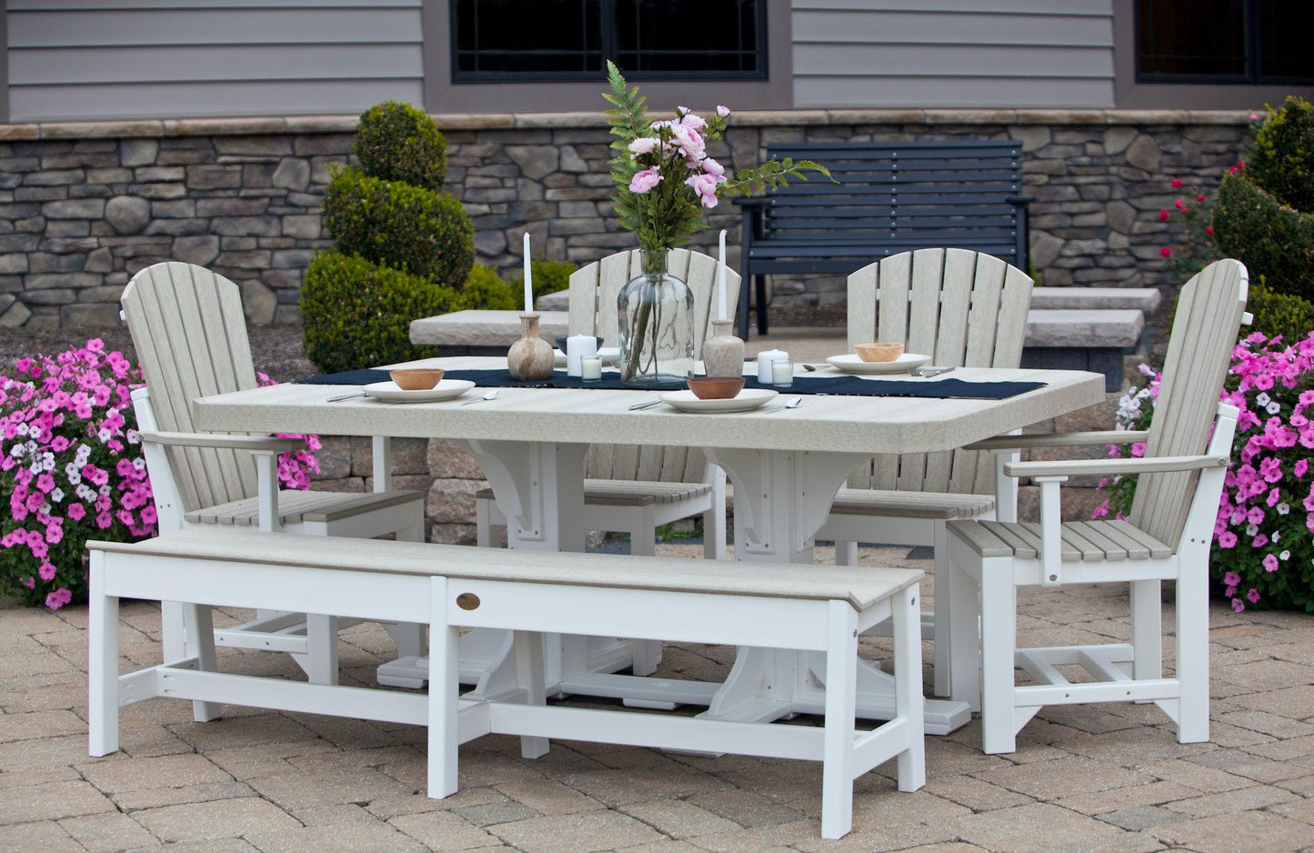 LuxCraft Recycled Plastic 4x6' Rectangular Bar Height Table - LEAD TIME TO SHIP 3 TO 4 WEEKS