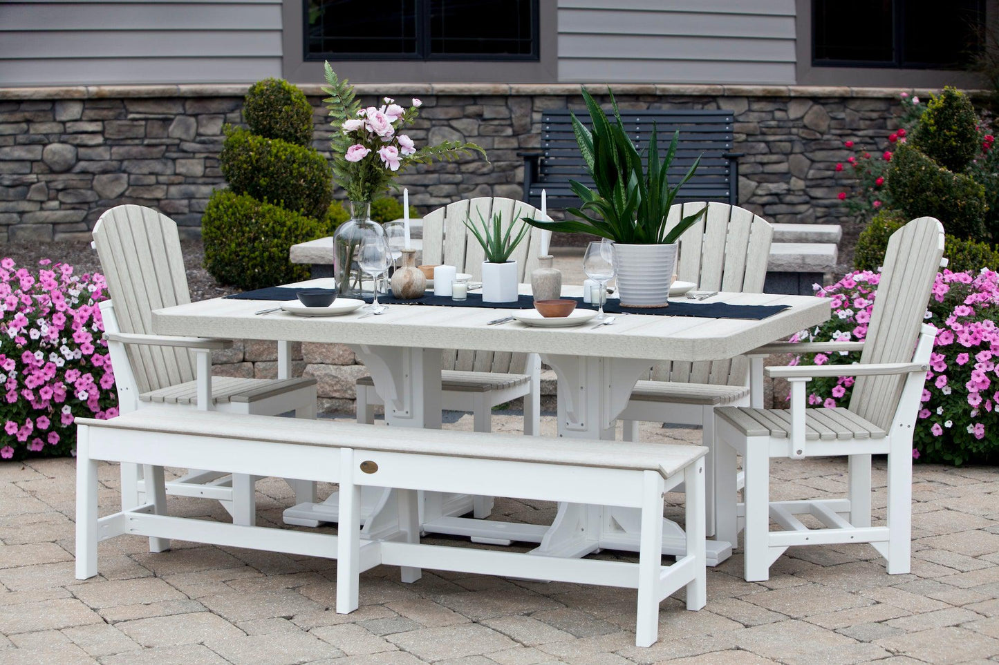 LuxCraft Recycled Plastic 4x6' Rectangular Bar Height Table - LEAD TIME TO SHIP 3 TO 4 WEEKS