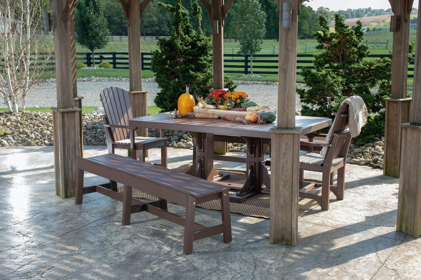 LuxCraft Recycled Plastic 4x6' Rectangular Bar Height Table - LEAD TIME TO SHIP 3 TO 4 WEEKS