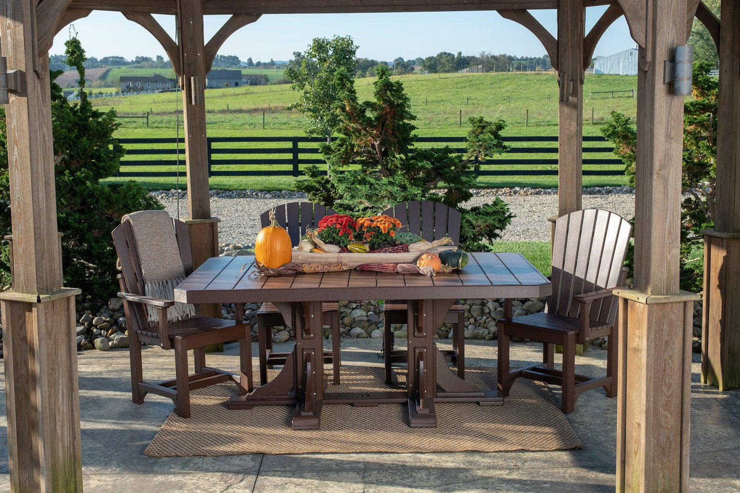 LuxCraft Recycled Plastic 4x6' Rectangular Bar Height Table - LEAD TIME TO SHIP 3 TO 4 WEEKS