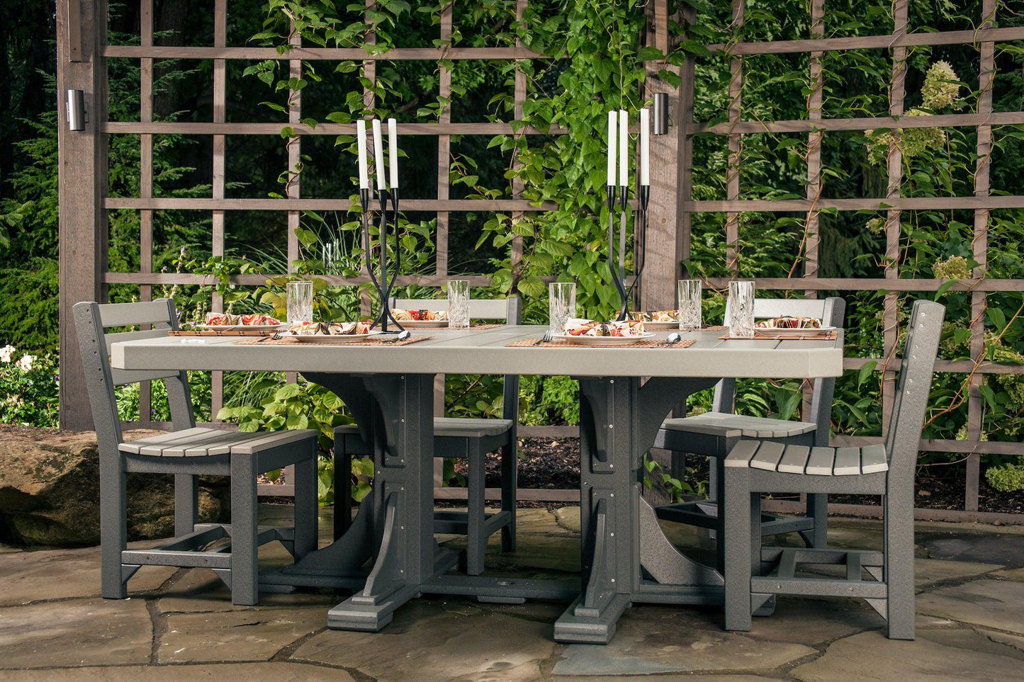 LuxCraft Recycled Plastic 4x6' Rectangular Bar Height Table - LEAD TIME TO SHIP 3 TO 4 WEEKS