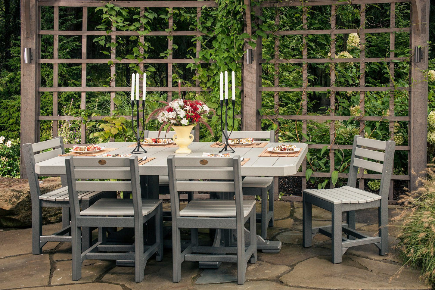 LuxCraft Recycled Plastic 4x6' Rectangular Bar Height Table - LEAD TIME TO SHIP 3 TO 4 WEEKS