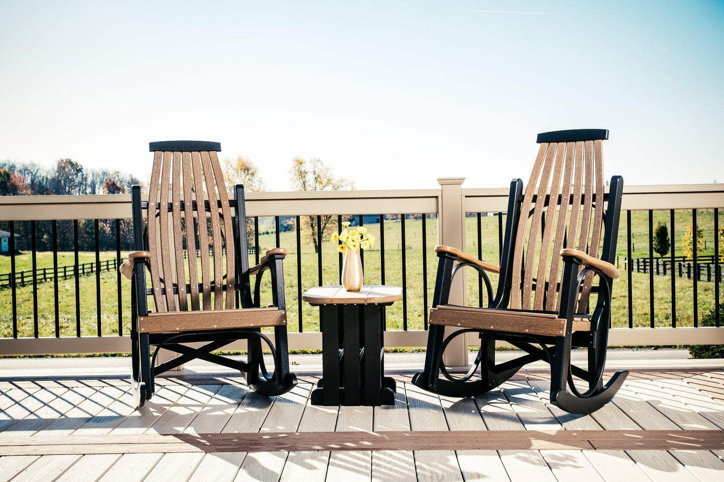 LuxCraft Recycled Plastic Grandpa's Porch Rocking Chair - LEAD TIME TO SHIP 3 TO 4 WEEKS