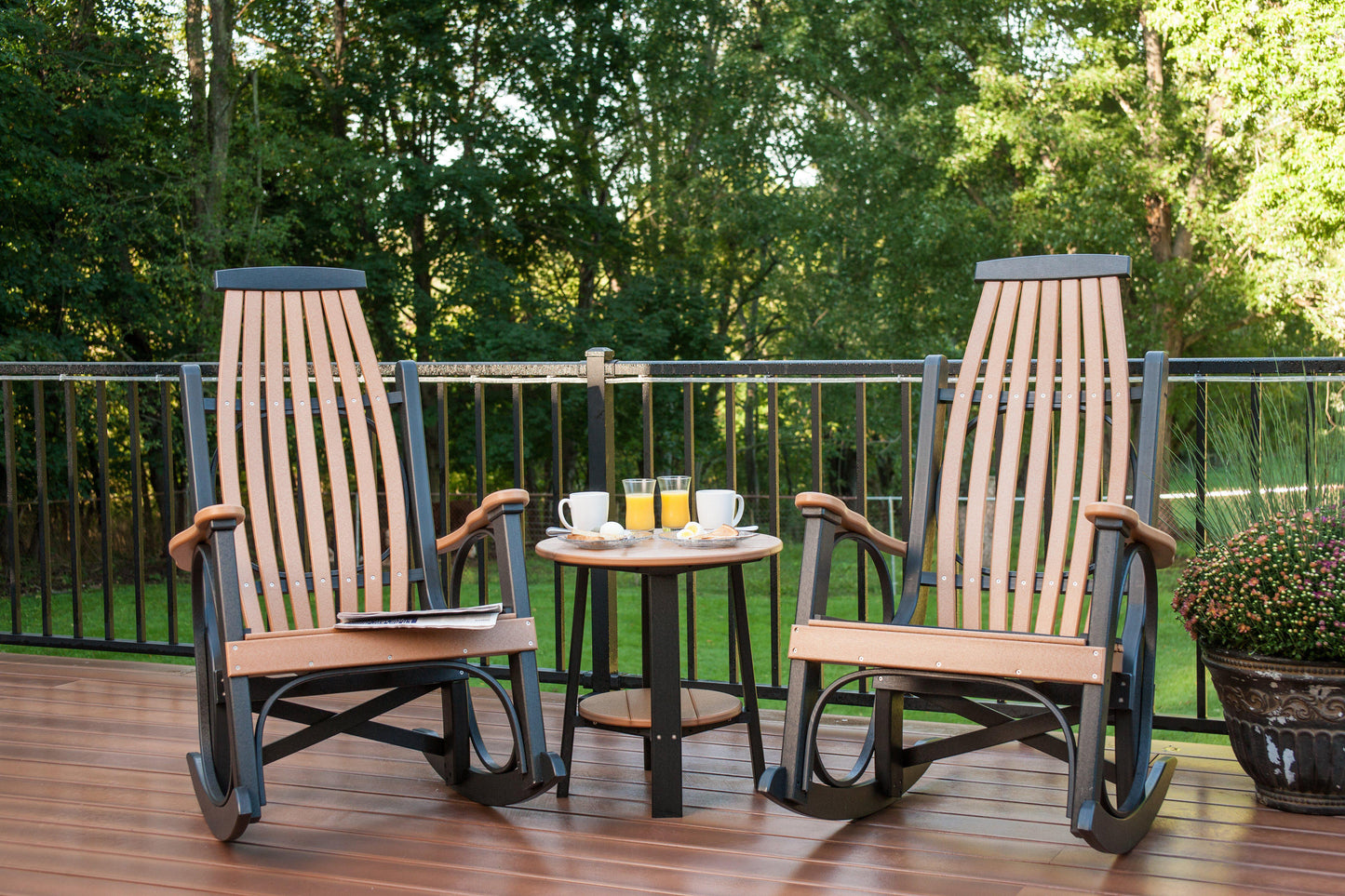 LuxCraft Recycled Plastic Grandpa's Porch Rocking Chair - LEAD TIME TO SHIP 3 TO 4 WEEKS