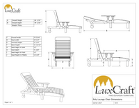 poly lounge chair dimensions page