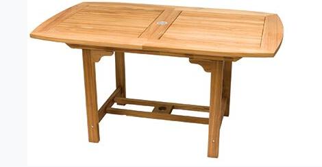 Royal Teak Collection 60/78 Outdoor Family Rectangular Expansion Table - SHIPS WITHIN 1 TO 2 BUSINESS DAYS