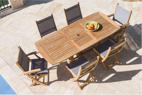 Royal Teak Collection 60/78 Outdoor Family Rectangular Expansion Table - SHIPS WITHIN 1 TO 2 BUSINESS DAYS