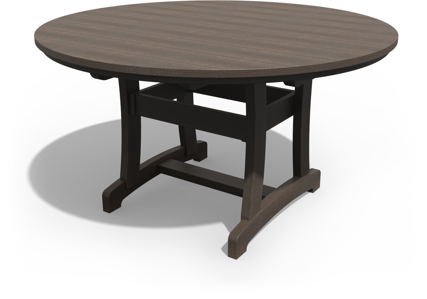 Patiova Recycled Plastic 54" Round Legacy Dining Table - LEAD TIME TO SHIP 3 WEEKS