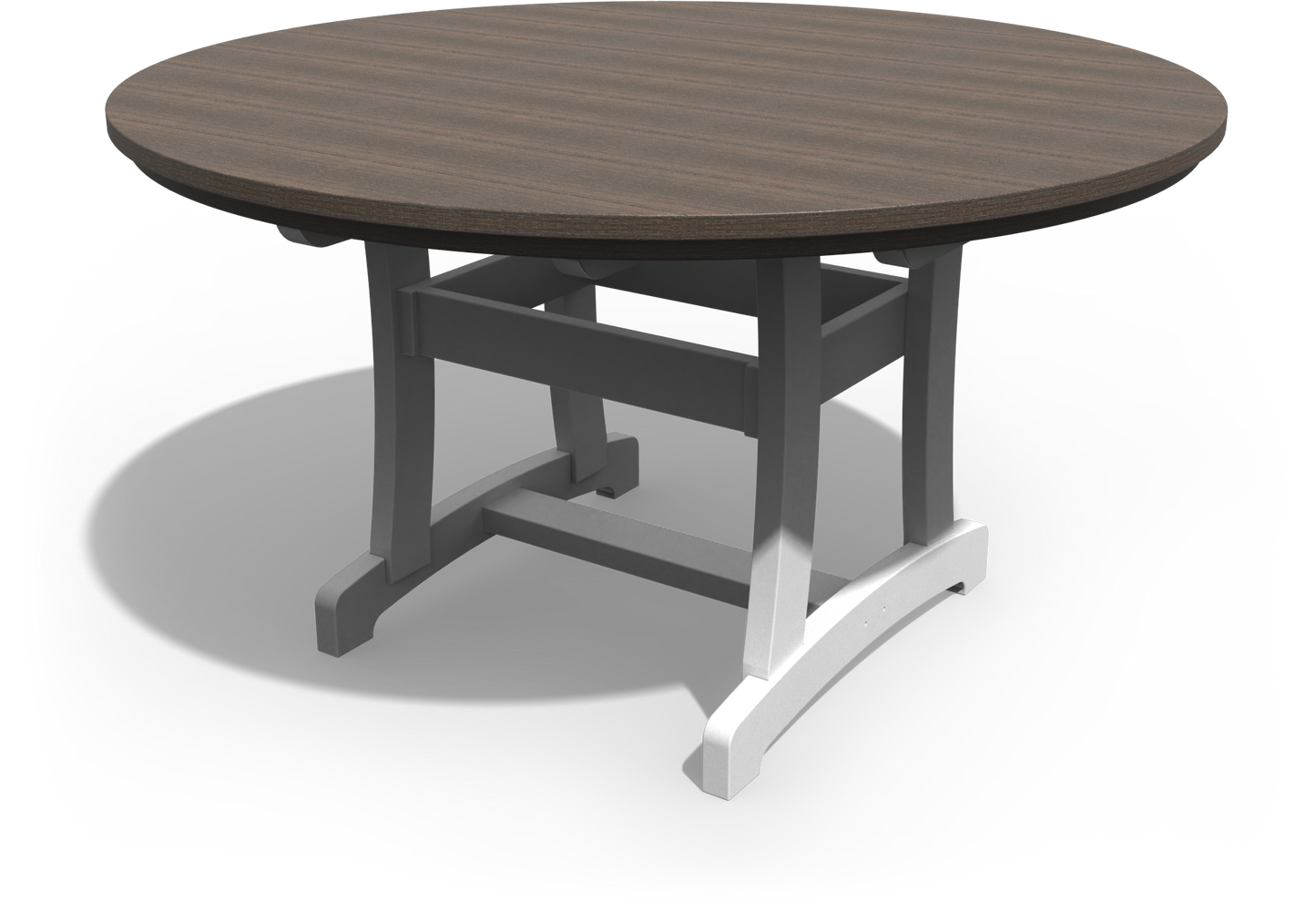Patiova Recycled Plastic 54" Round Legacy Dining Table - LEAD TIME TO SHIP 3 WEEKS