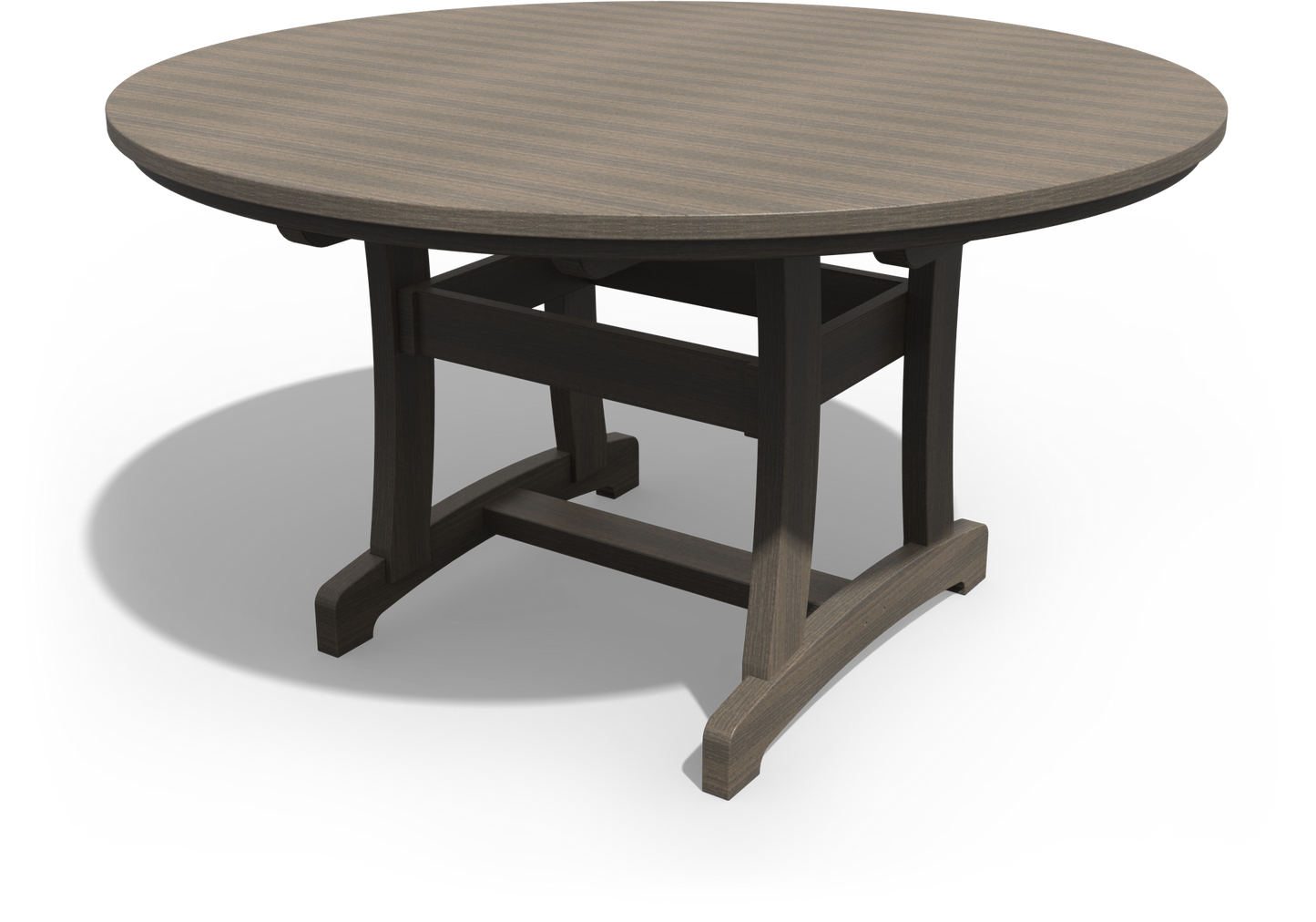 Patiova Recycled Plastic 54" Round Legacy Dining Table - LEAD TIME TO SHIP 4 WEEKS