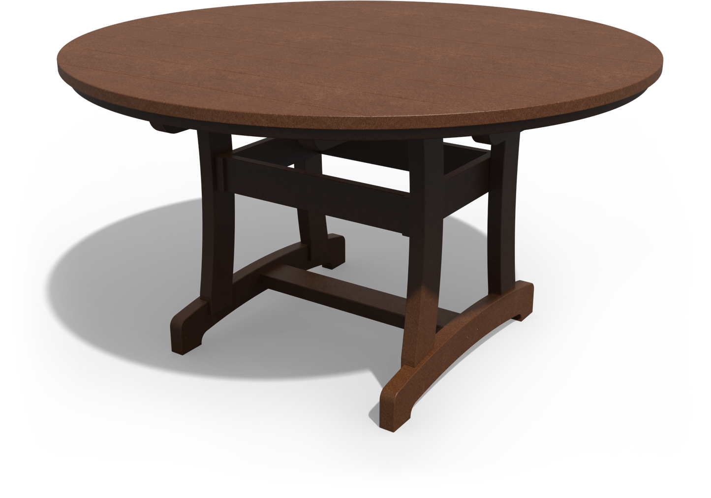 Patiova Recycled Plastic 54" Round Legacy Dining Table - LEAD TIME TO SHIP 3 WEEKS