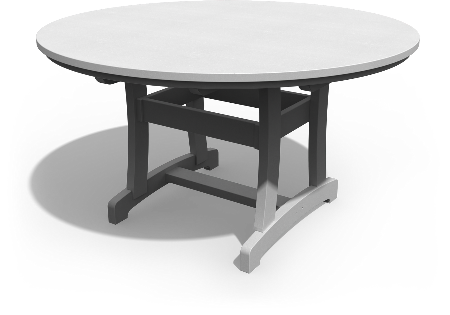 Patiova Recycled Plastic 54" Round Legacy Dining Table - LEAD TIME TO SHIP 3 WEEKS