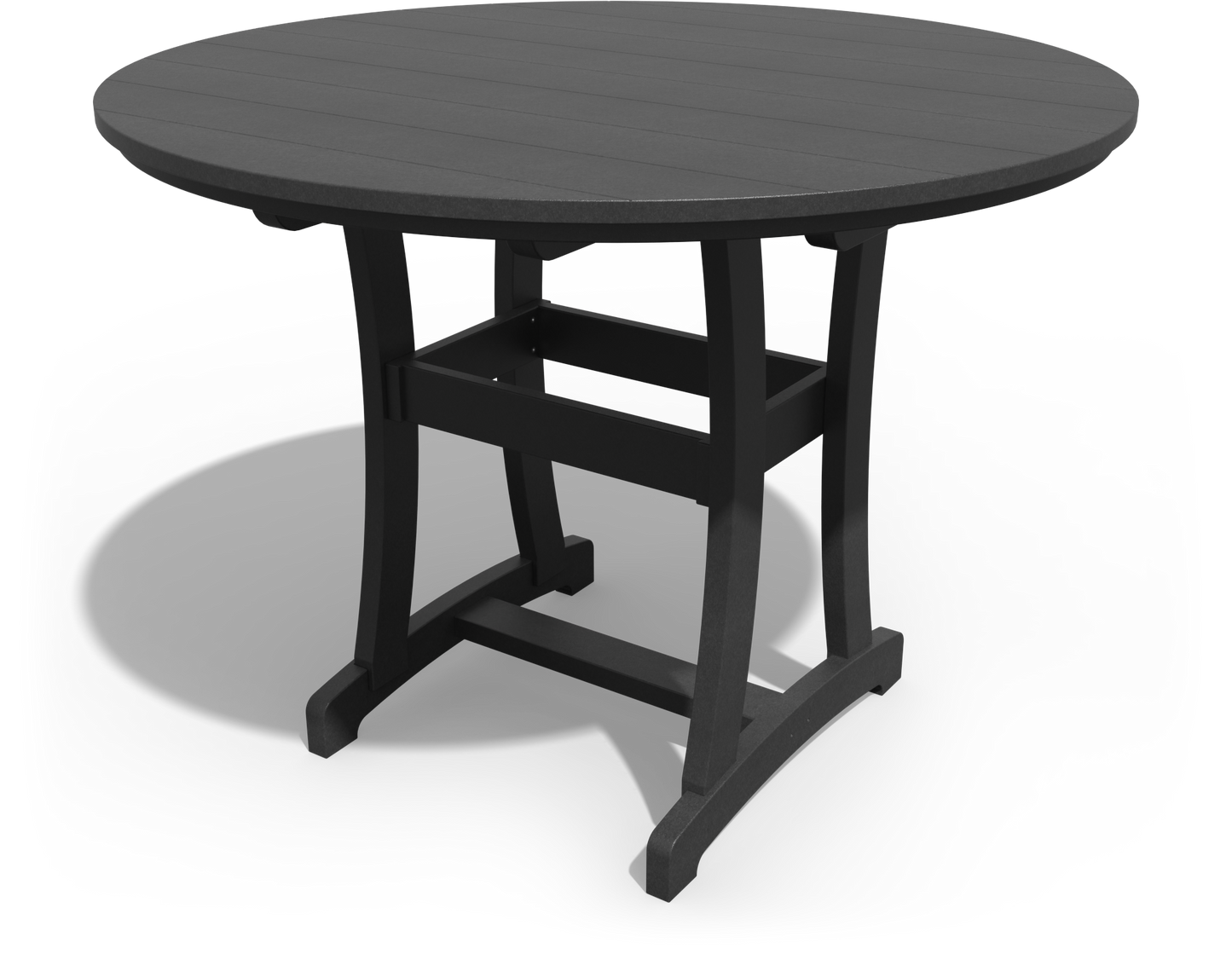 Patiova Recycled Plastic 54" Round Legacy Bar Table - LEAD TIME TO SHIP 4 WEEKS